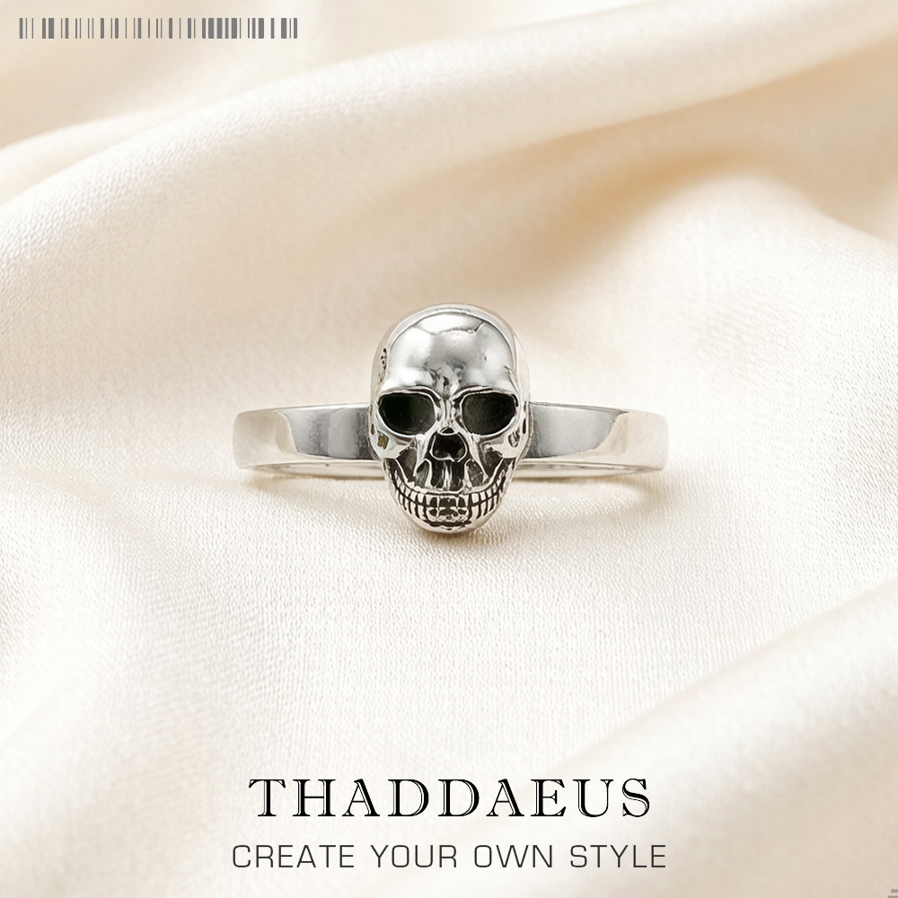 Gothic Skull Ring - Кольцо с черепом, Европейский мятежник, изысканные