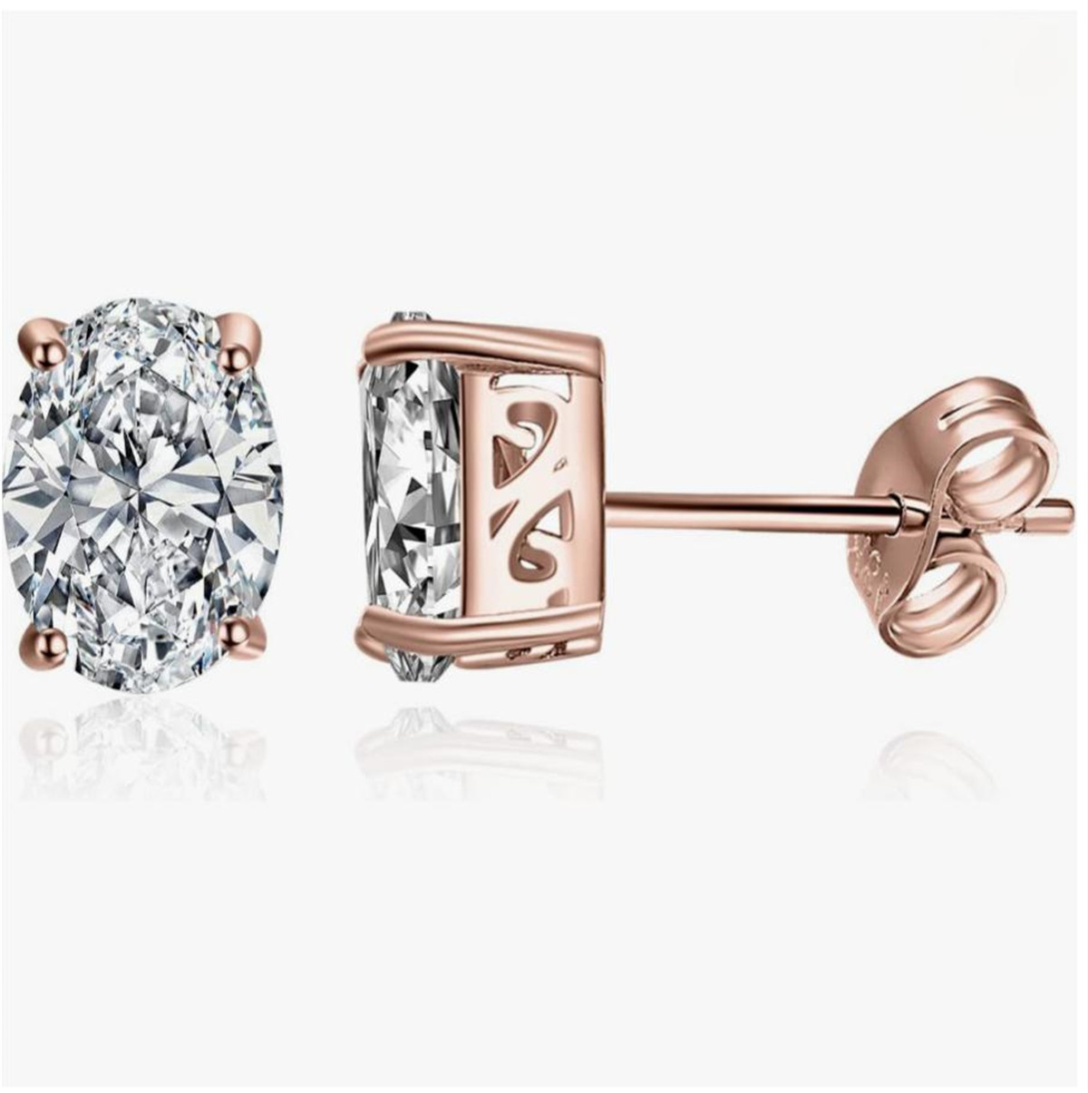 Diamond Stud Earrings - 14-каратное золото, физическое настоящее золото, лабораторные