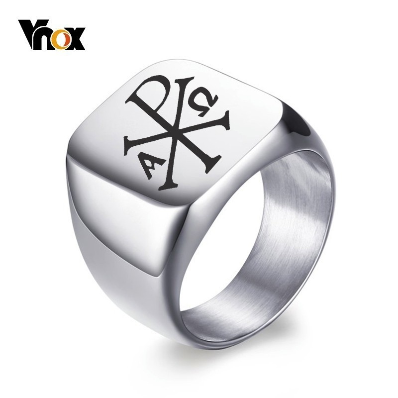 Mens Signet Ring - Мужское кольцо в виде знака из