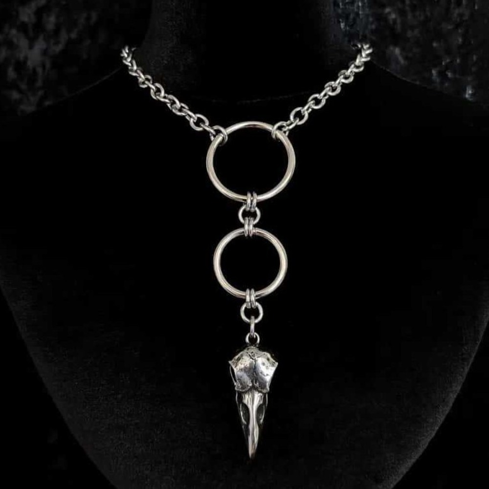 Gothic Skull Ring - Новое готическое ожерелье из нержавеющей стали