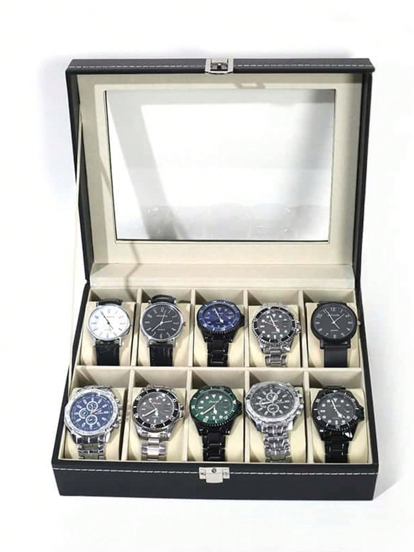 Jewelry Like Watches - Кожаная шкатулка для часов с замком,