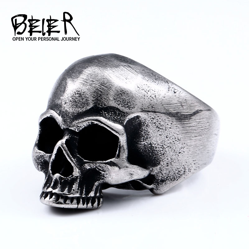 Gothic Skull Ring - Мужское кольцо с черепом Beier, из
