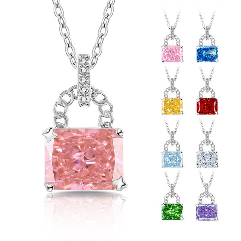 Crystal Choker Necklace - Сверкающие разноцветные подвески-замочки для сумок с