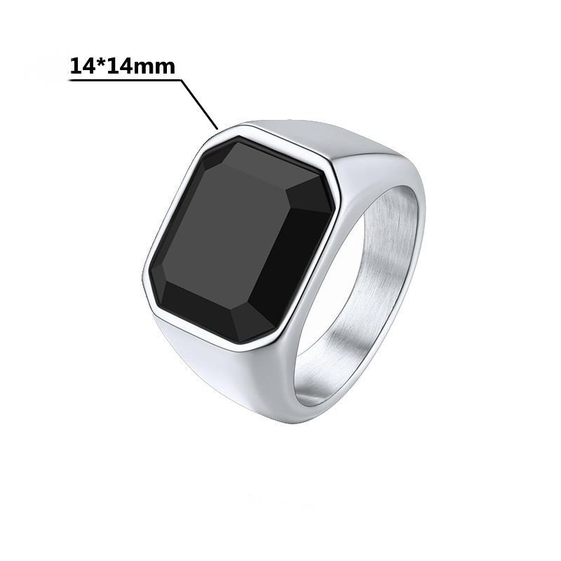 Мужское кольцо, черный сердоли – обзор и цена Mens Signet Ring