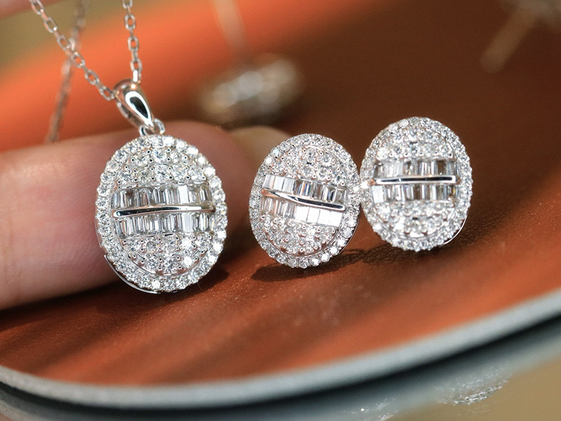 Серьги LUOWEND из 100% белого  – обзор и цена Diamond Stud Earrings