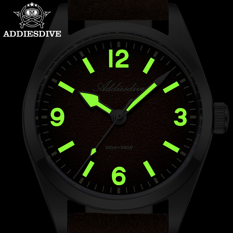 Часы ADDIESDIVE 36 мм, 200 м,  – обзор и цена Leather Bracelet