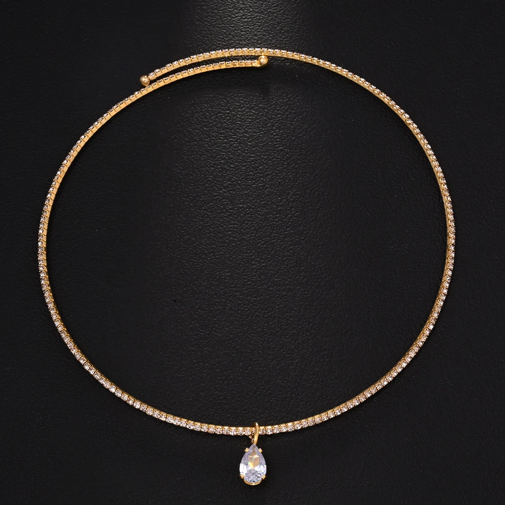 Stonefans кулон в виде капли в – обзор и цена Crystal Choker Necklace