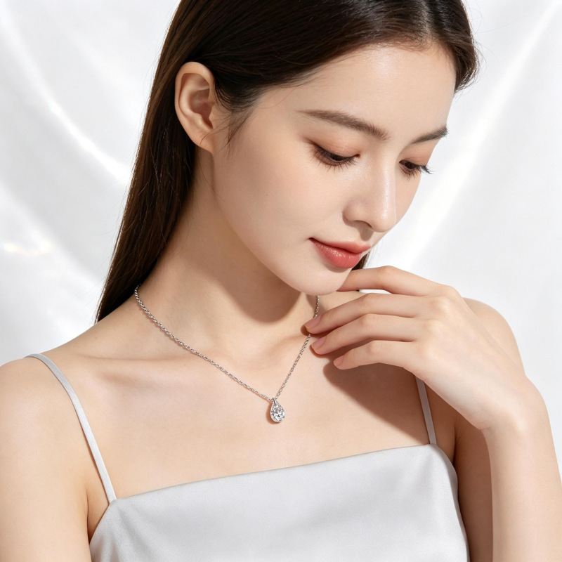Кулон-подвеска из серебра 925  – обзор и цена Crystal Choker Necklace